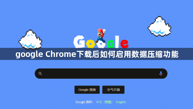 google Chrome下载后如何启用数据压缩功能1