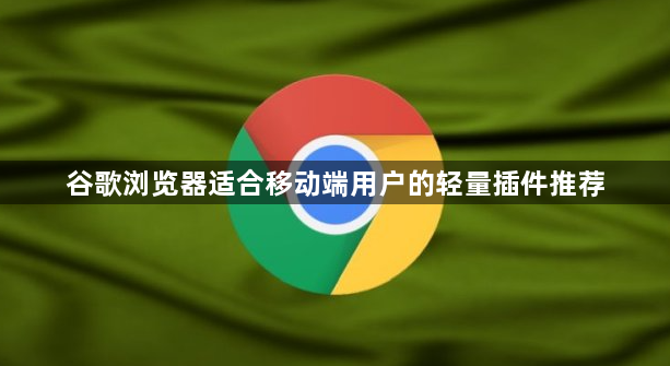 谷歌浏览器适合移动端用户的轻量插件推荐1