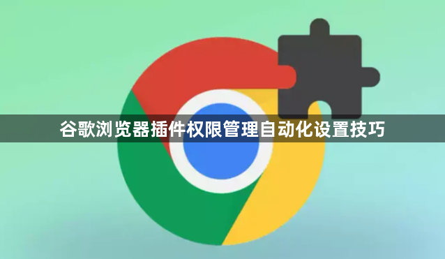 谷歌浏览器插件权限管理自动化设置技巧1