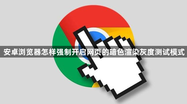 安卓浏览器怎样强制开启网页的暗色渲染灰度测试模式1