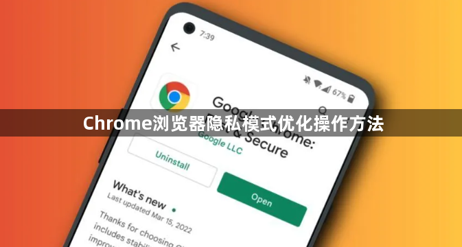 Chrome浏览器隐私模式优化操作方法1