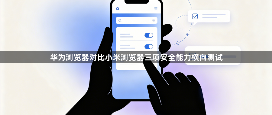 华为浏览器对比小米浏览器三项安全能力横向测试1