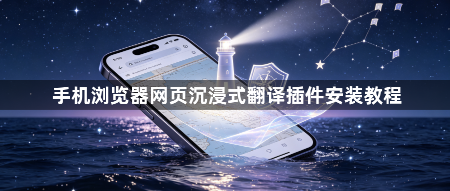 手机浏览器网页沉浸式翻译插件安装教程1