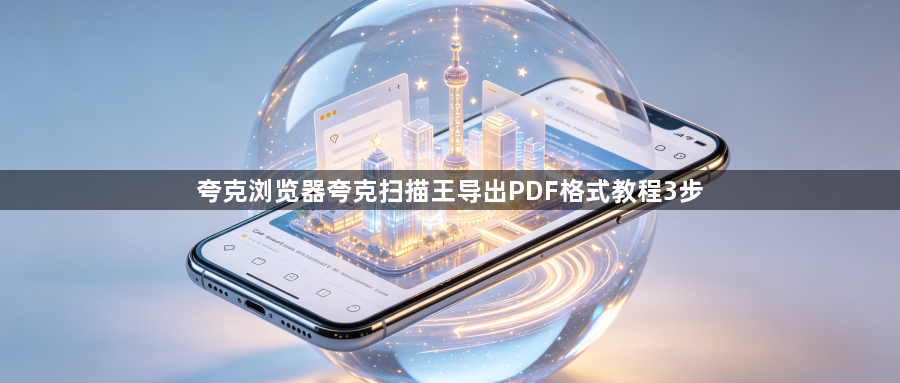 夸克浏览器夸克扫描王导出PDF格式教程3步1