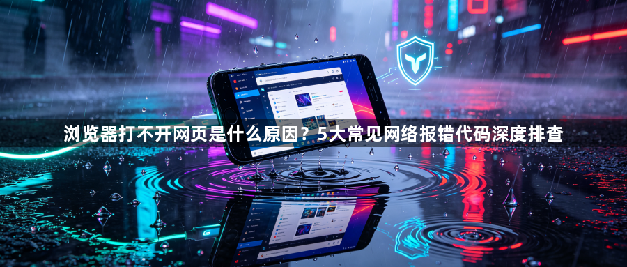 浏览器打不开网页是什么原因？5大常见网络报错代码深度排查1