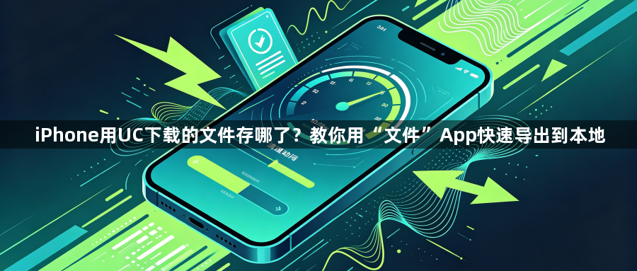 iPhone用UC下载的文件存哪了？教你用“文件”App快速导出到本地1