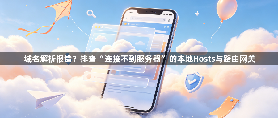 域名解析报错？排查“连接不到服务器”的本地Hosts与路由网关1