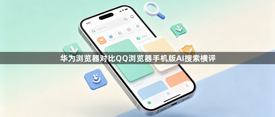 华为浏览器对比QQ浏览器手机版AI搜索横评1