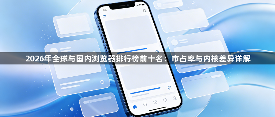 2026年全球与国内浏览器排行榜前十名：市占率与内核差异详解1