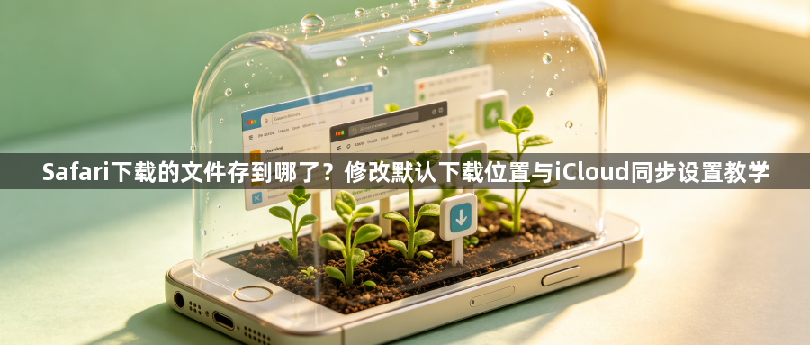 Safari下载的文件存到哪了？修改默认下载位置与iCloud同步设置教学1