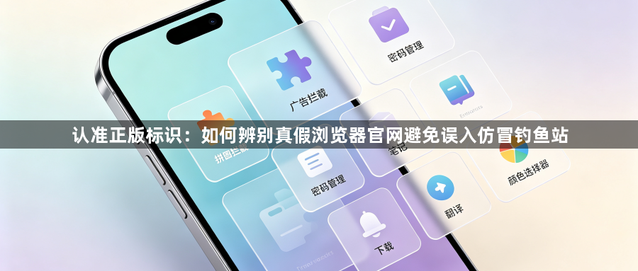 认准正版标识:如何辨别真假浏览器官网避免误入仿冒钓鱼站1