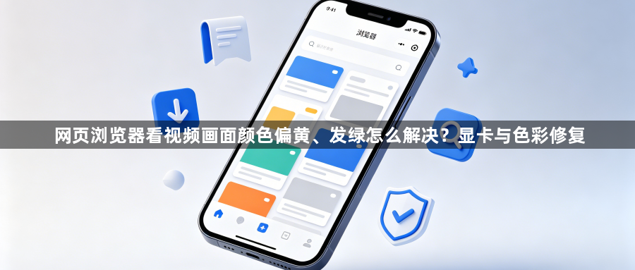 网页浏览器看视频画面颜色偏黄、发绿怎么解决?显卡与色彩修复1