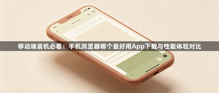 移动端装机必看:手机浏览器哪个最好用App下载与性能体验对比1