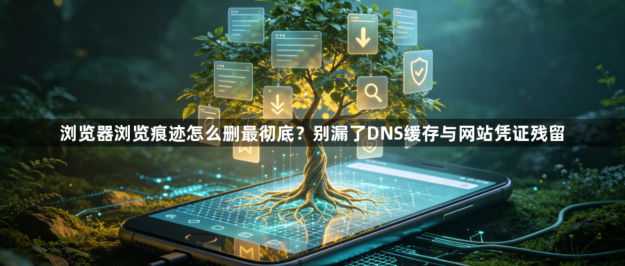 浏览器浏览痕迹怎么删最彻底？别漏了DNS缓存与网站凭证残留1