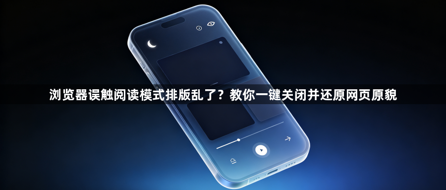 浏览器误触阅读模式排版乱了?教你一键关闭并还原网页原貌1
