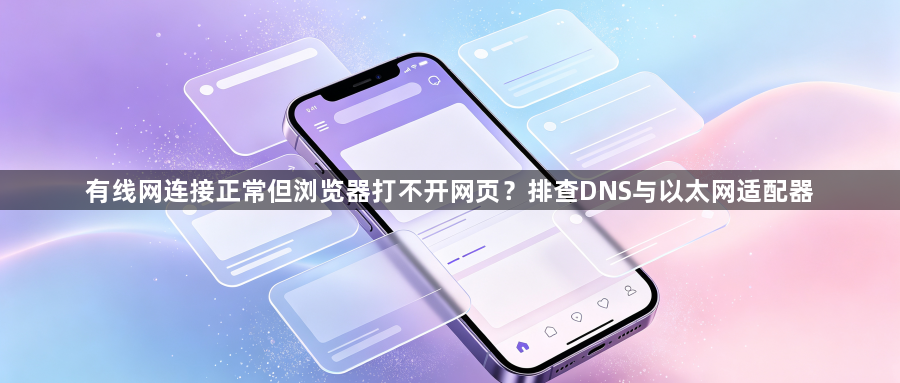 有线网连接正常但浏览器打不开网页?排查DNS与以太网适配器1